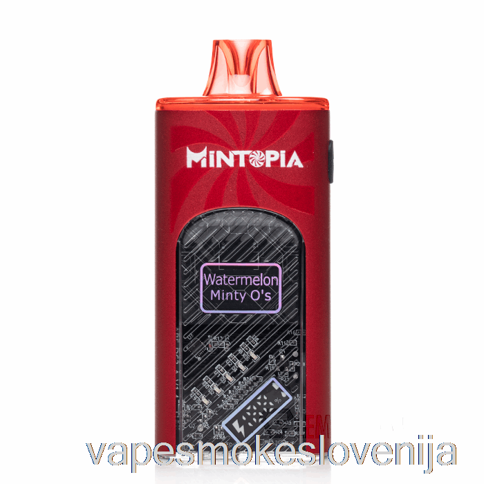 Vape Slovenija Mintopia Turbo 9000 Za Enkratno Uporabo Lubenica Minty O's